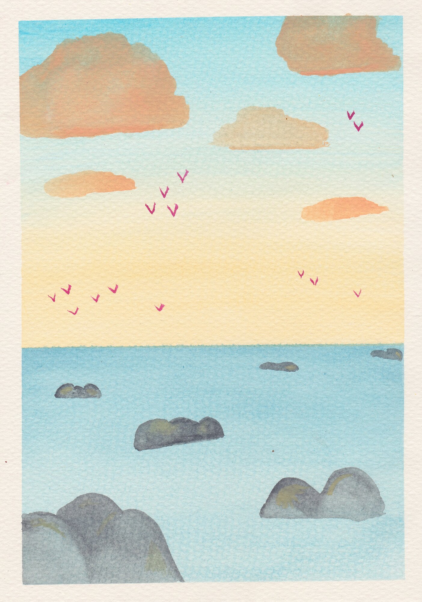 Evie's Happy Place painting