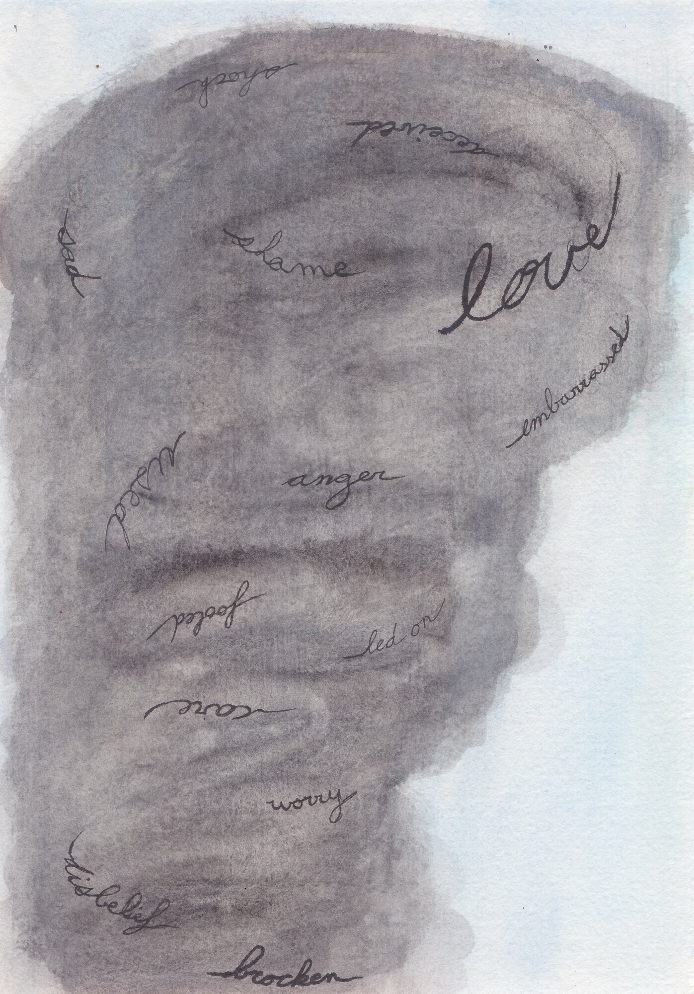 Tornado of Emotions painting